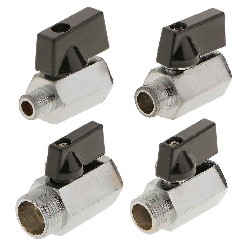 Female x Male-3/8 NPT Threaded Full Port Brass Ball Valve Shut Off Switch
