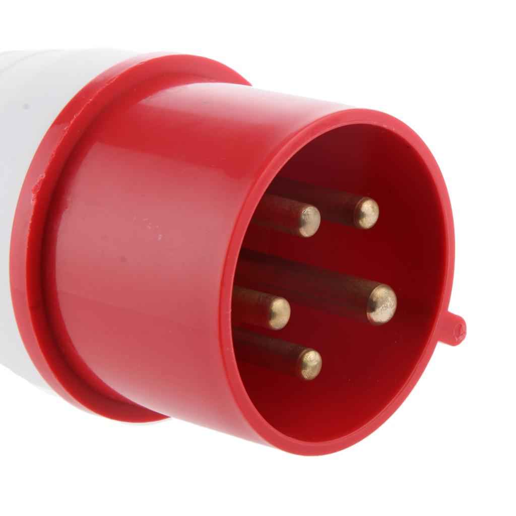 5 Pin Plug Surface Mounted Waterproof  IP44 380V - 415V 32A