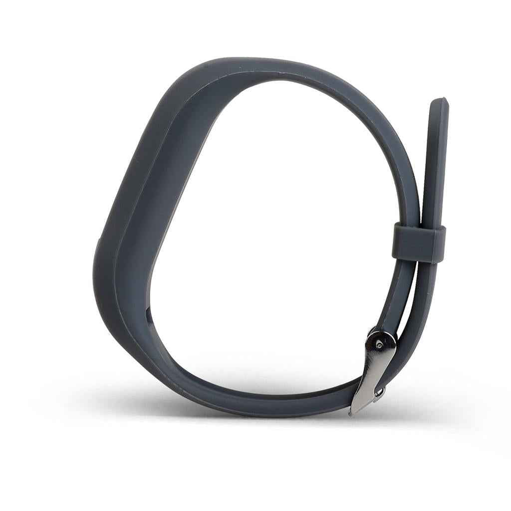 Adjustable Silicone Wrist Watch Band Strap Buckle for Garmin Vivofit 3 Gray