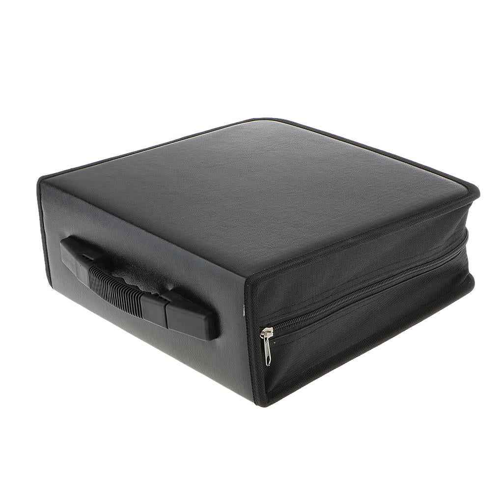 400Disc CD Holder DVD Case Storage Wallet VCD Organizer Black PU Leather Bag