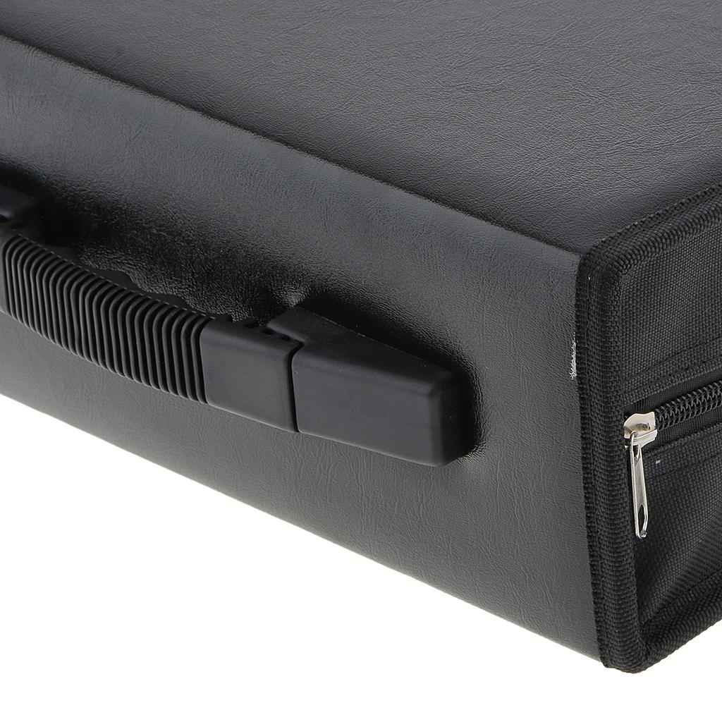 400Disc CD Holder DVD Case Storage Wallet VCD Organizer Black PU Leather Bag