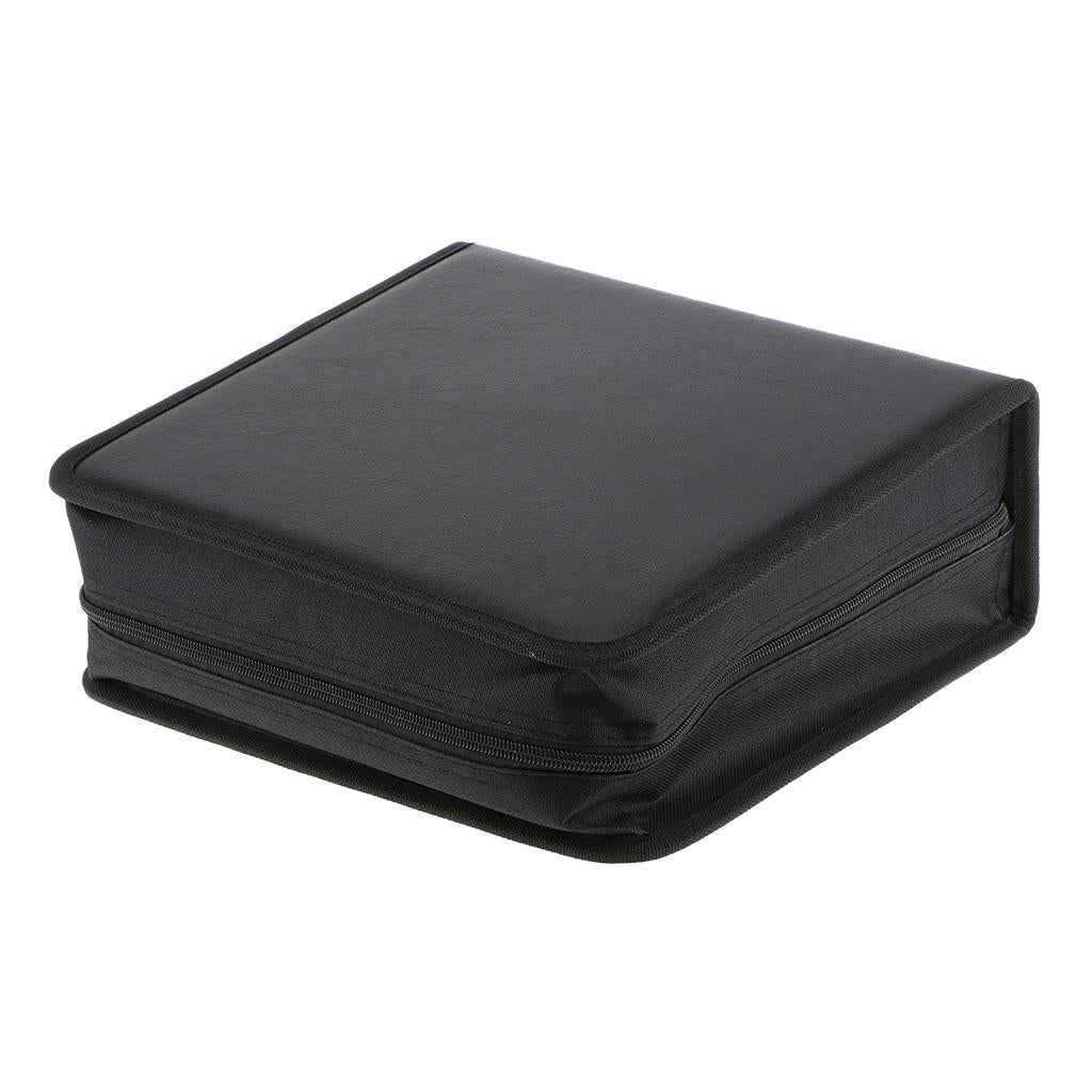 400Disc CD Holder DVD Case Storage Wallet VCD Organizer Black PU Leather Bag