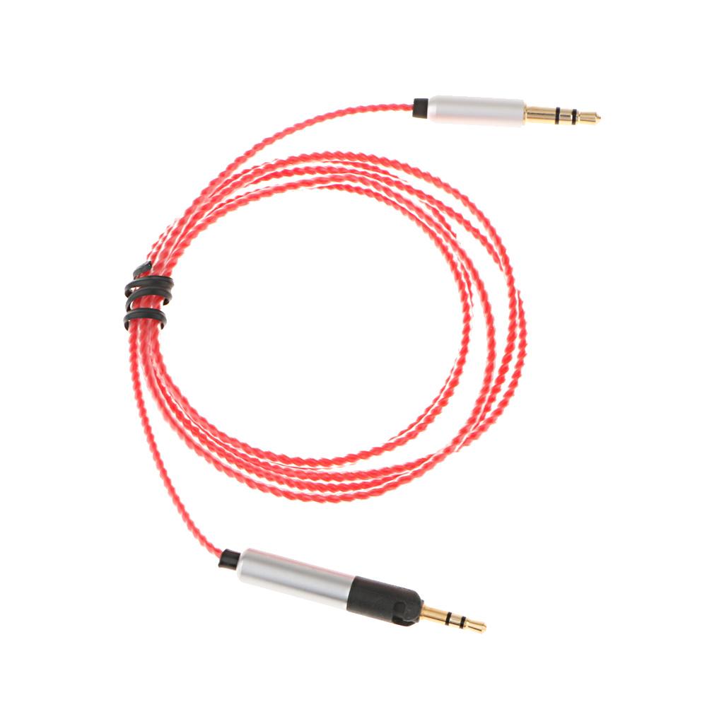 1.2m Upgrade Cable For Audio Technica ATH M50x M40x M70x Headphone red