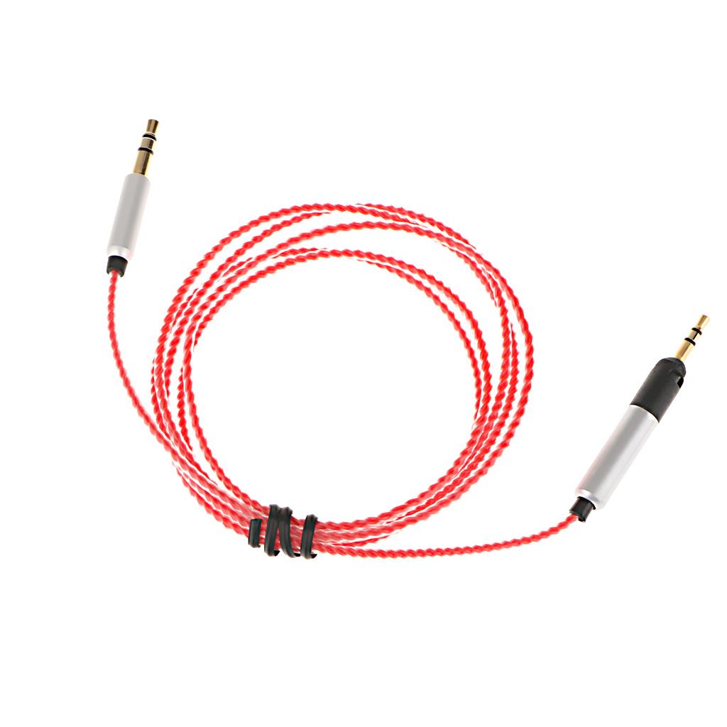 1.2m Upgrade Cable For Audio Technica ATH M50x M40x M70x Headphone red