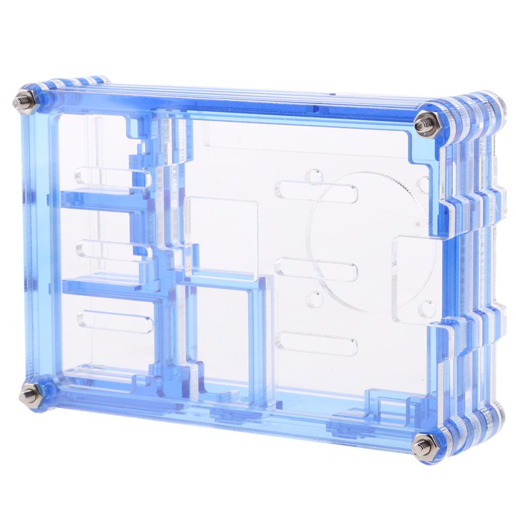 Clear Case Enclosure Box for Raspberry Pi2 PI3 Model B+ Blue