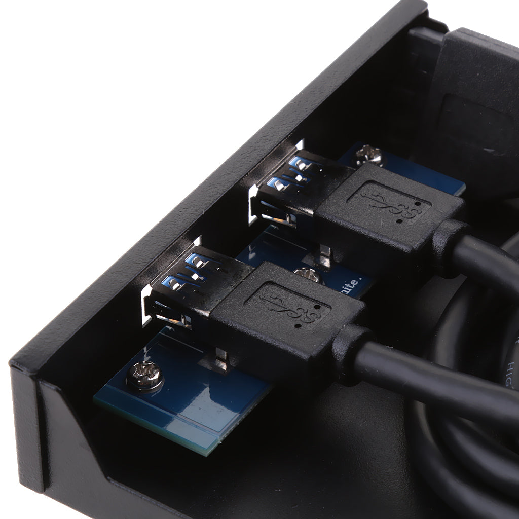2-Port USB 3.0 Front Panel 3.5 Expansion Bay to 20-Pin Bracket Cable for PC"