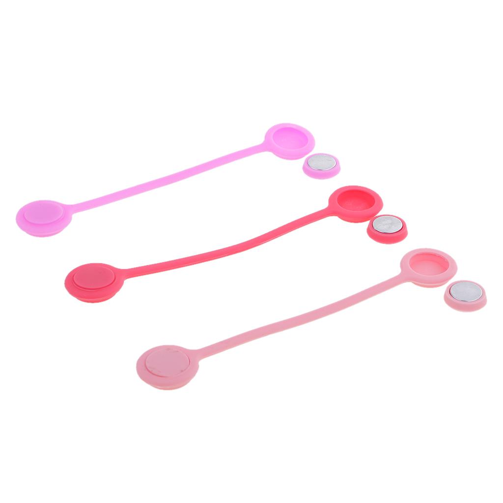 3Pieces Magnetic Earphone Cable Winders Wrap Corder Organzier String Tidy B