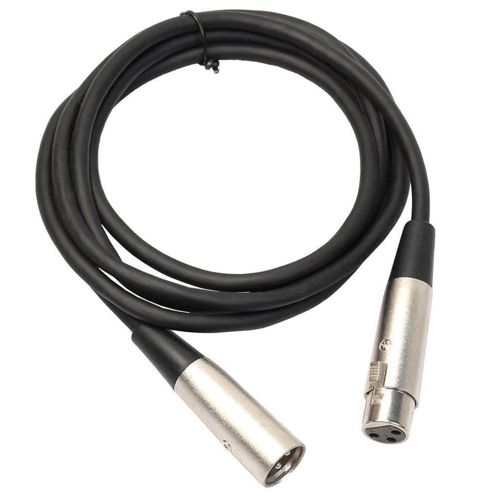 3Pin Jack XLR Cable Male to Female M/F Audio Lead For Microphone Mixer 1.8m