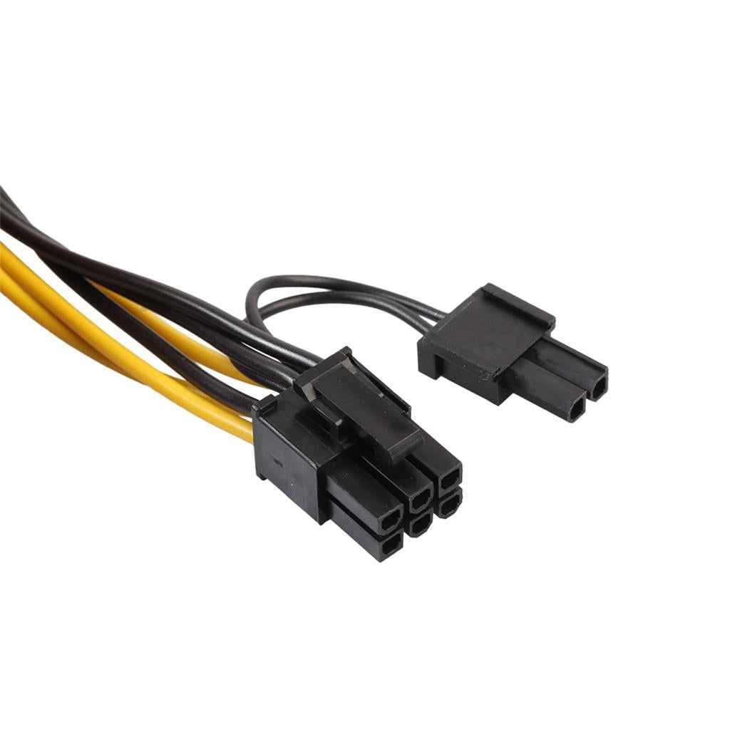 18AWG PCI-E 8pin to Dual 8-pin Y-Splitter Extension Cable Connector for Computer PC