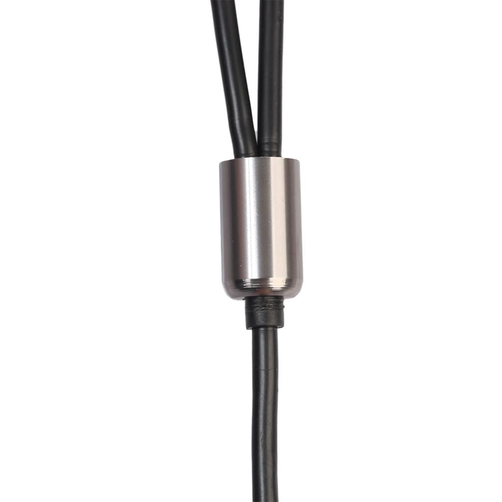 3 FT 3.5mm Stereo Male Plug to 2 RCA Audio Male Adapter Speaker Cable Grey