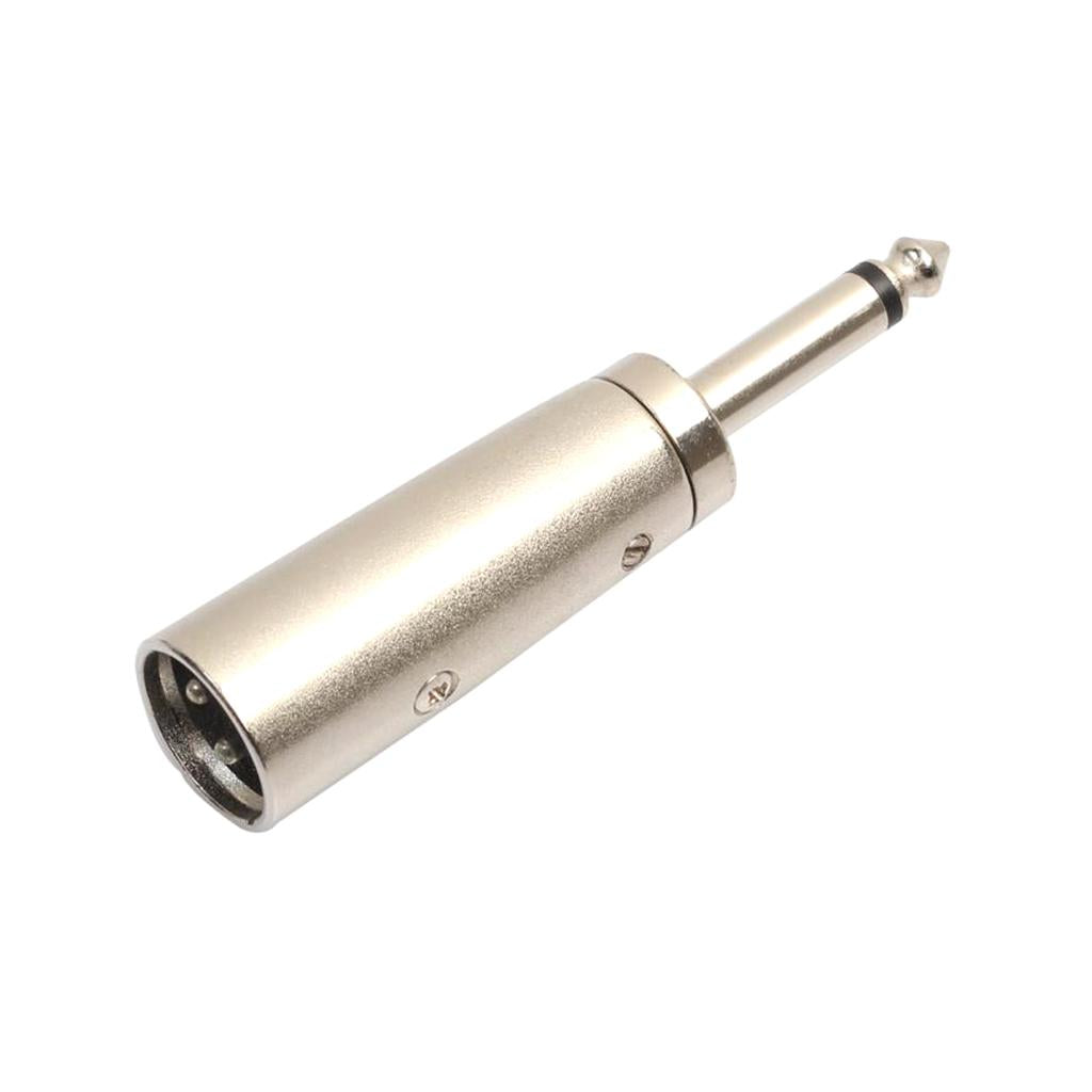 3Pin XLR Male to 1/4 6.35mm Mono Male Plug Audio Cable Microphone Adapter"
