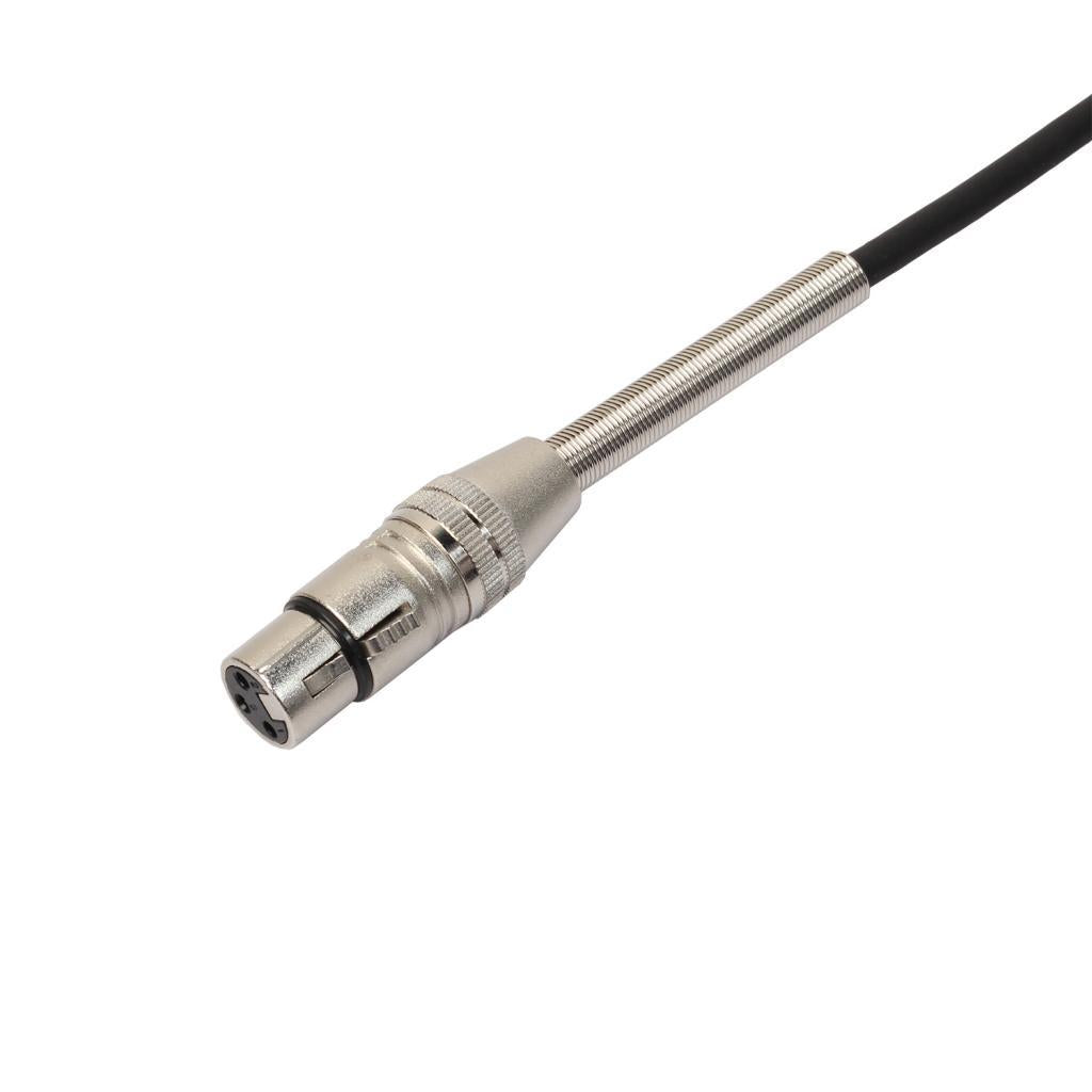 3 Pin XLR Female Jack 1/4 6.35mm Male Plug Stereo Microphone Cable Adapter"