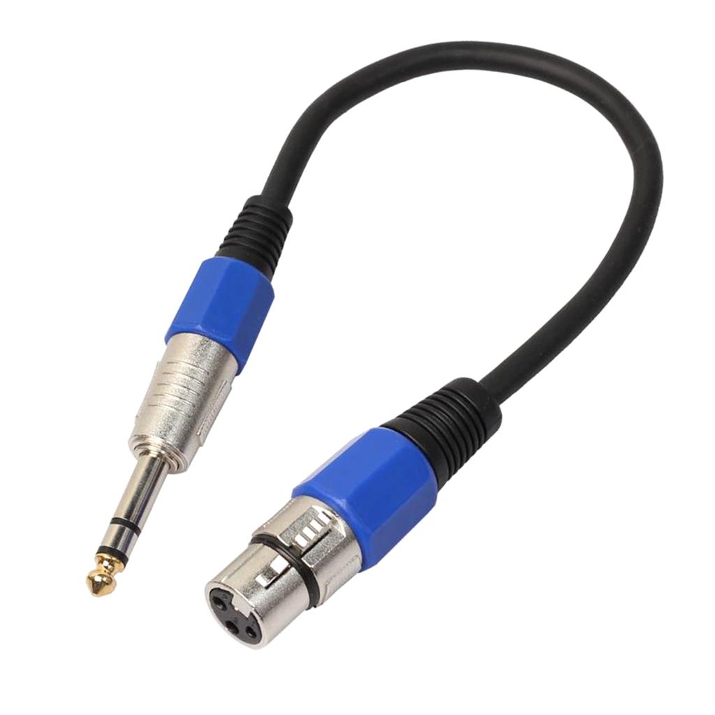 6.35 Stereo Audio Male to 3-pin XLR Female Cord for Musical Instrument Parts