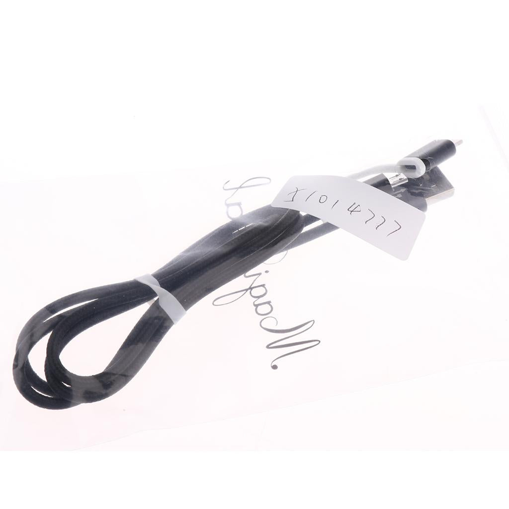 2-in-1 Charging Cable Data Sync Cable Lead for iPhone X 8, Android Black
