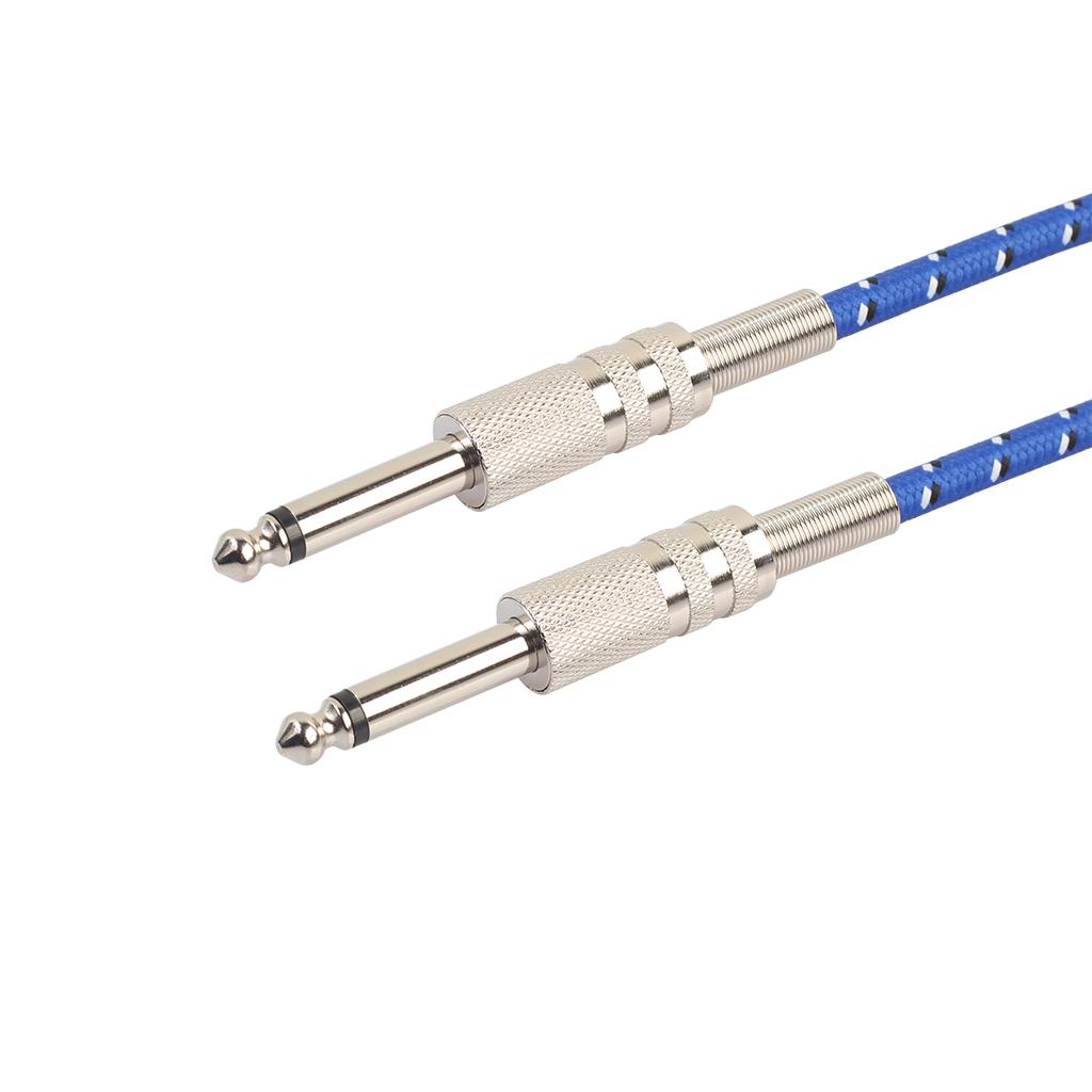 1/4 Straight to 1/4" Straight Jack Plug Guitar Instrument Cable for Amp 20m"