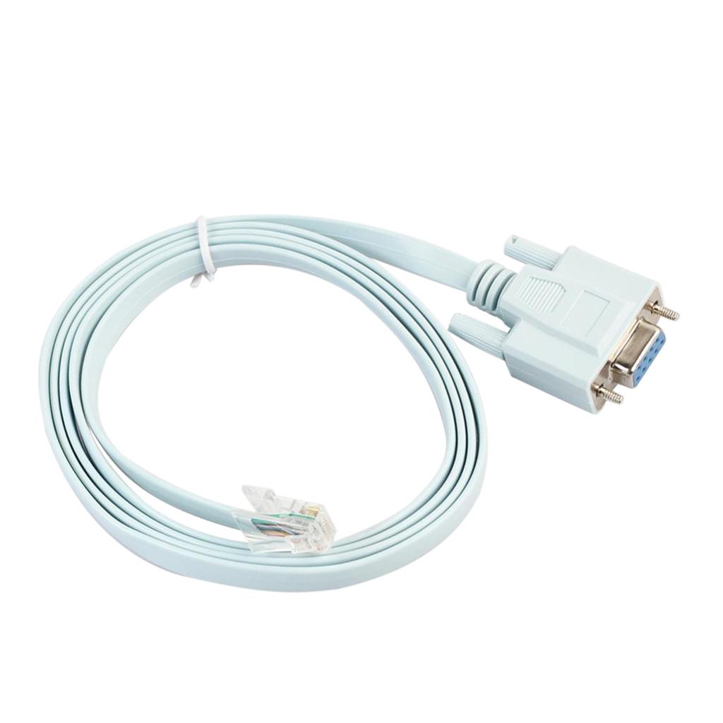 1.5m/5ft for Cisco DB9 Female to Male Console Rollover Cable 72-3383-01