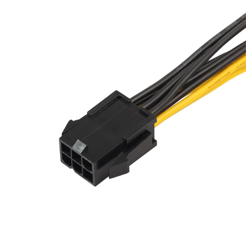 6Pin Female to 2x 8Pin (6+2) Male PCI Express Power Adapter Y Splitter Cable