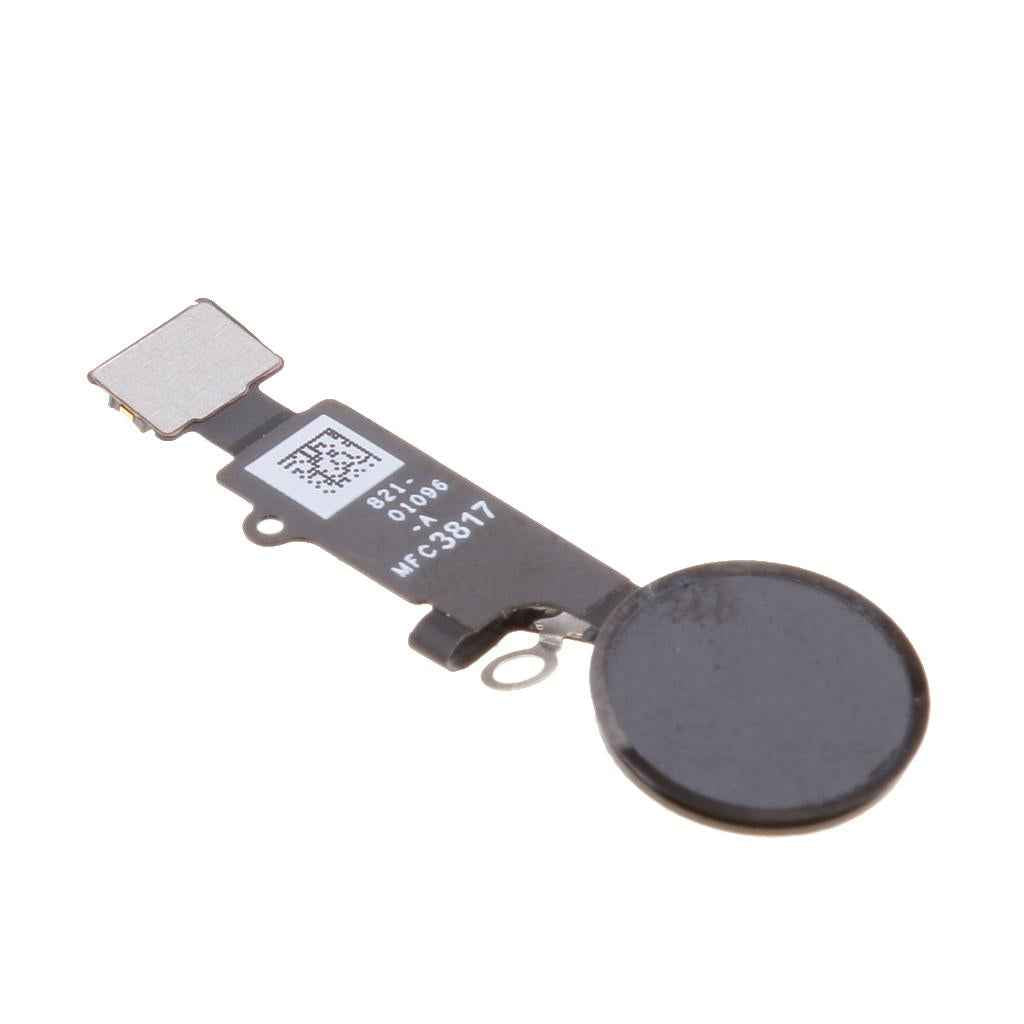 Replacement Home Menu Button for iPhone 8 / 8 Plus with Flex Cable Touch ID Sensor Main Key Assembly, Black