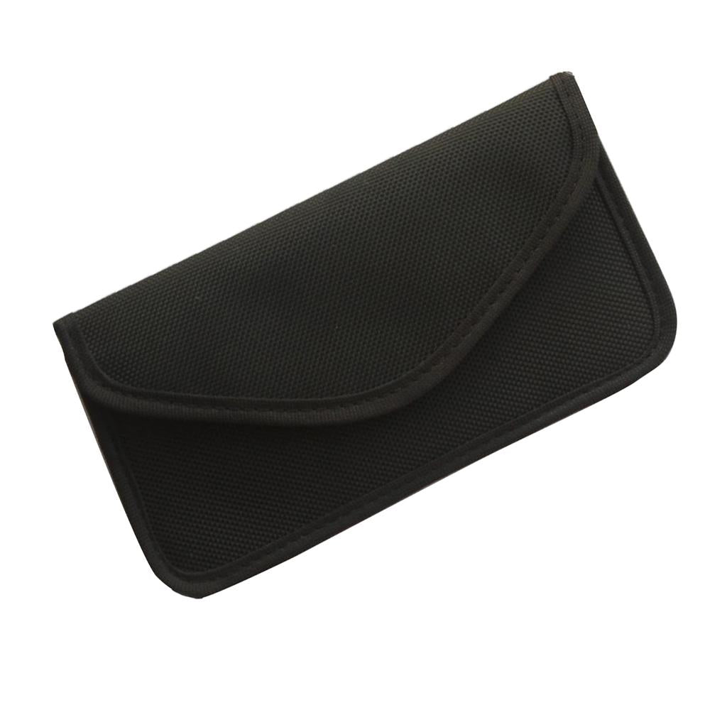 Cell Phone Anti-Tracking Anti-Spying GPS RFID Signal Blocker Pouch Bag Black