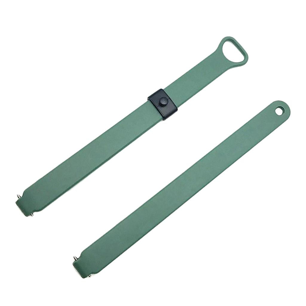 2 Pieces Watch Band Wrist Strap For Misfit Ray Fitness Tracker Black+Green