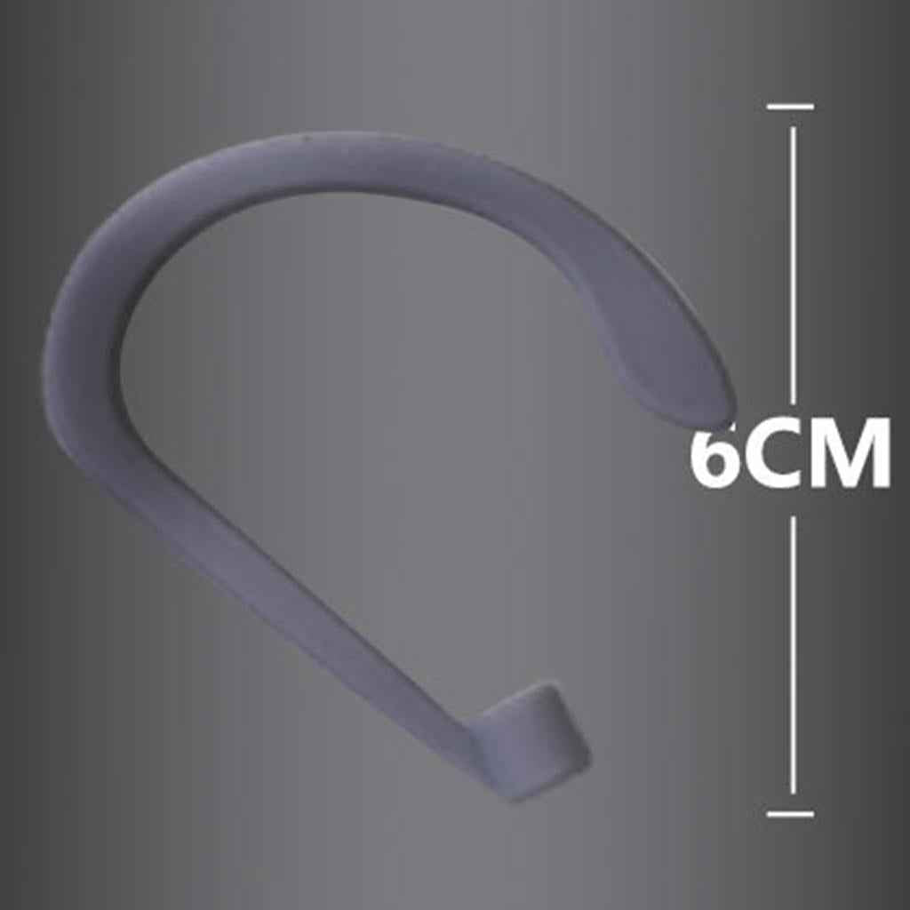 1 Pair Silicone Sports Anti-lost Ear Hook Holder for Apple AirPods White