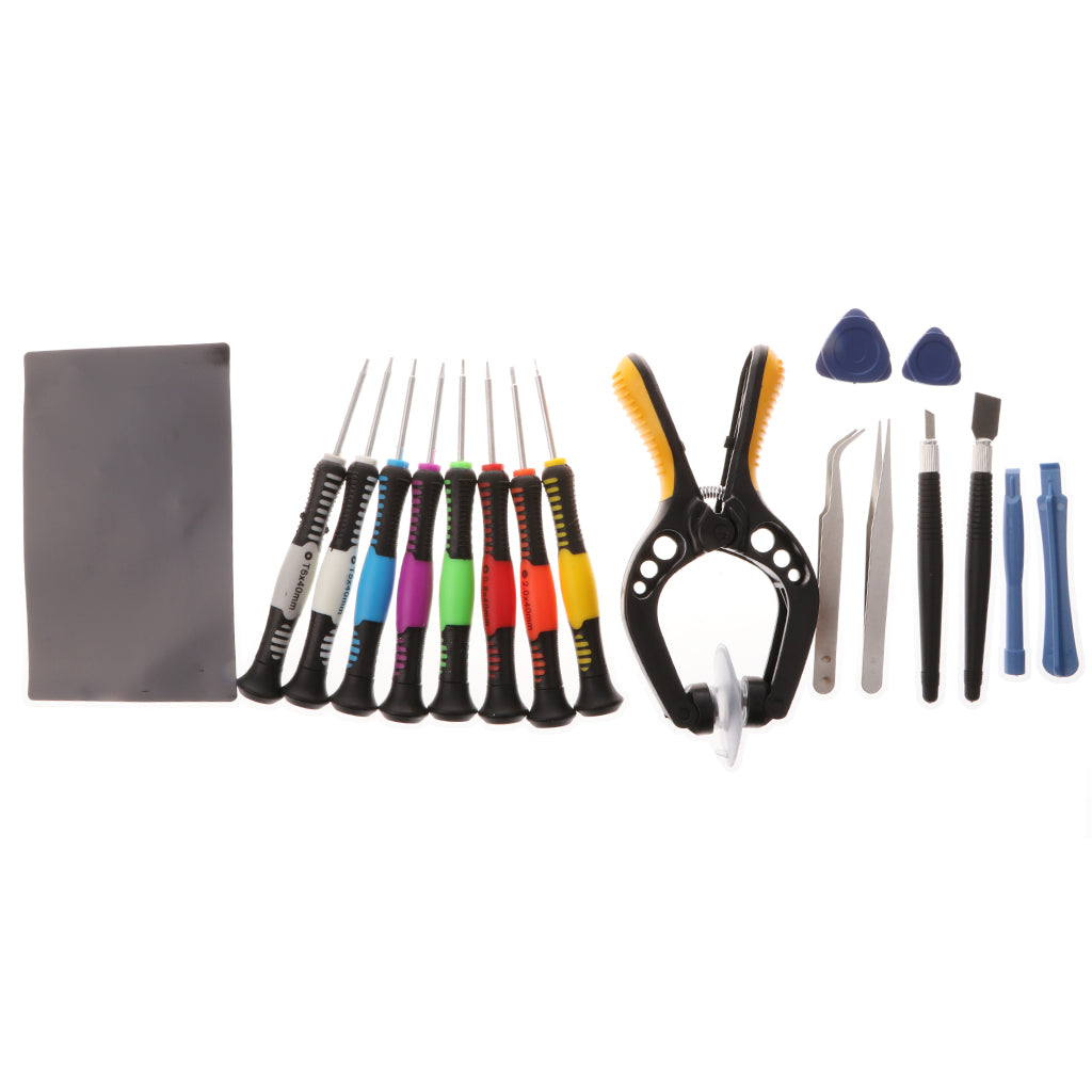 19 in 1 Opening Pry Tool Set Spudger Tweezers Plastic Opener Screwdrivers