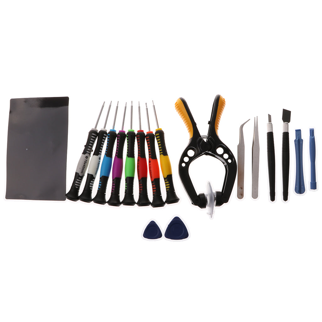 19 in 1 Opening Pry Tool Set Spudger Tweezers Plastic Opener Screwdrivers