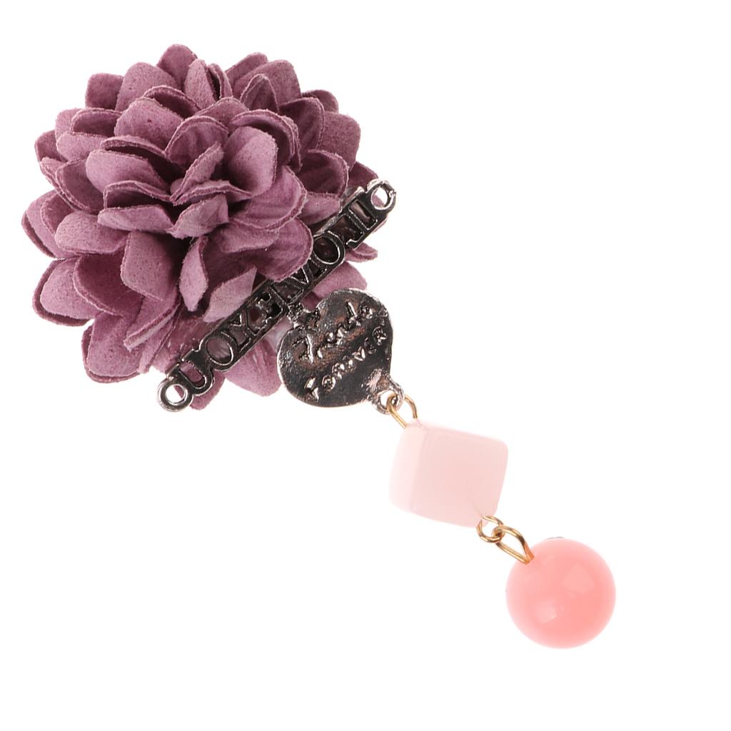 Cell Phone Beauty Decoration DIY Rose Flower Ornament Diamond Pendant Purple
