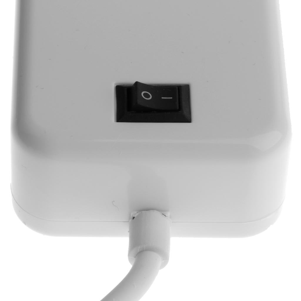 6-Port USB Desktop Charging Station Hub Wall Charger Power Adapter US White
