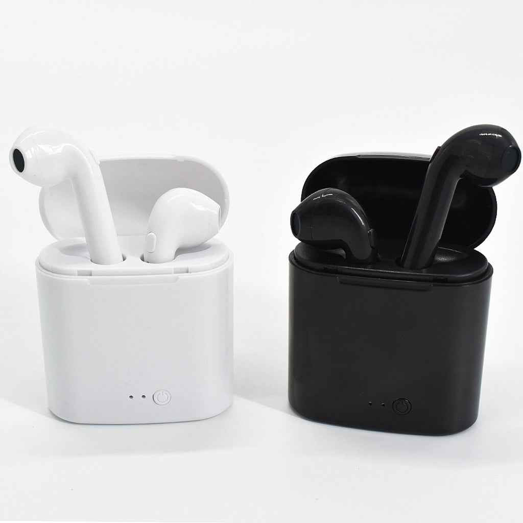 TWS i7 Wireless Bluetooth 4.1 HeadPhones Stereo Earbud W/ Charger Box White