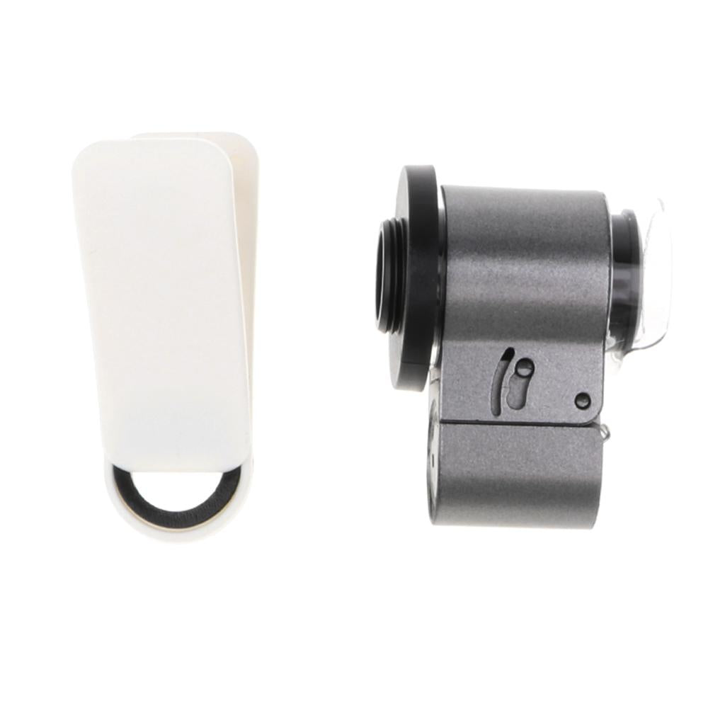 65 X Zoom Phone Camera Optical LED Clip Magnifier Microscope Micro Lens