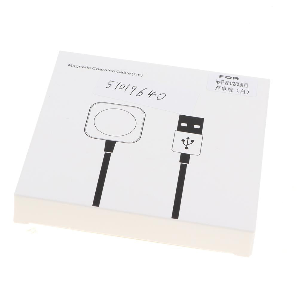 1m Charging Cable Magnetic Dock Charger for Apple Watch Series 1 /2 /3 White
