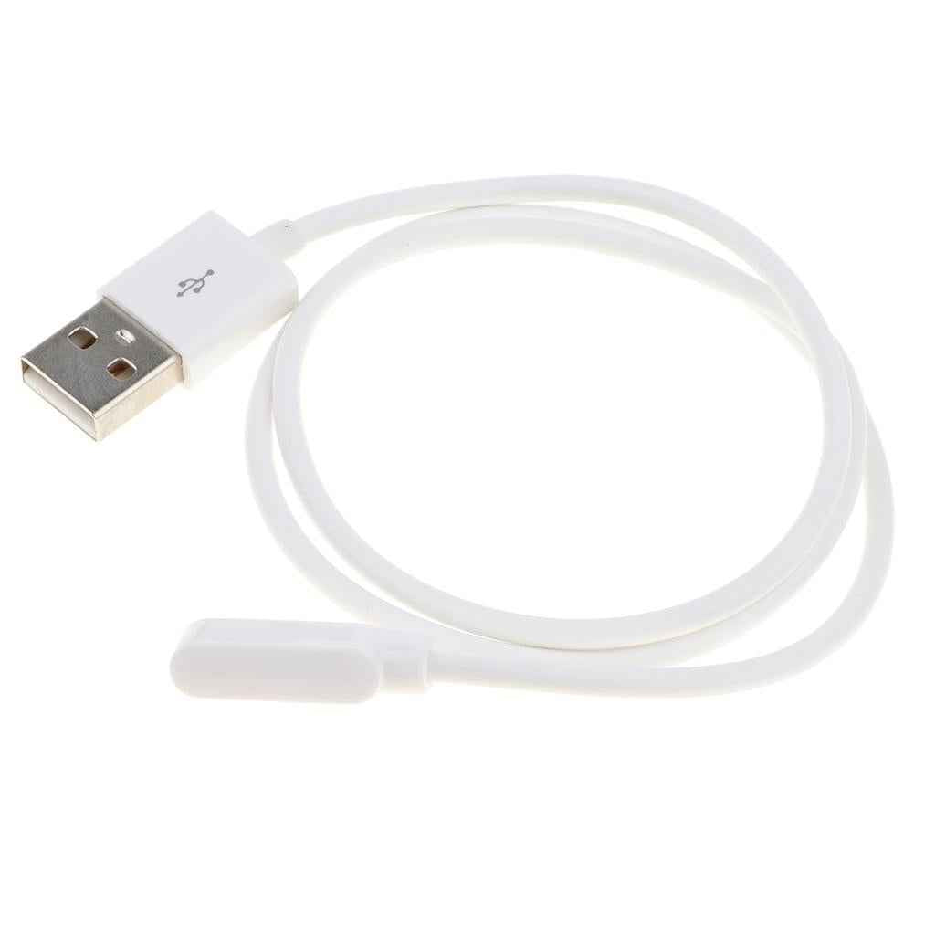 USB 2.0 To 4 PIN Magnetic Cable Charger Cord For Smart Watch Bracelet  White
