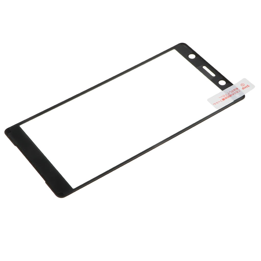 3xFull Cover 3D Curve Protective Film Screen Guard for Sony XZ2 Compact black