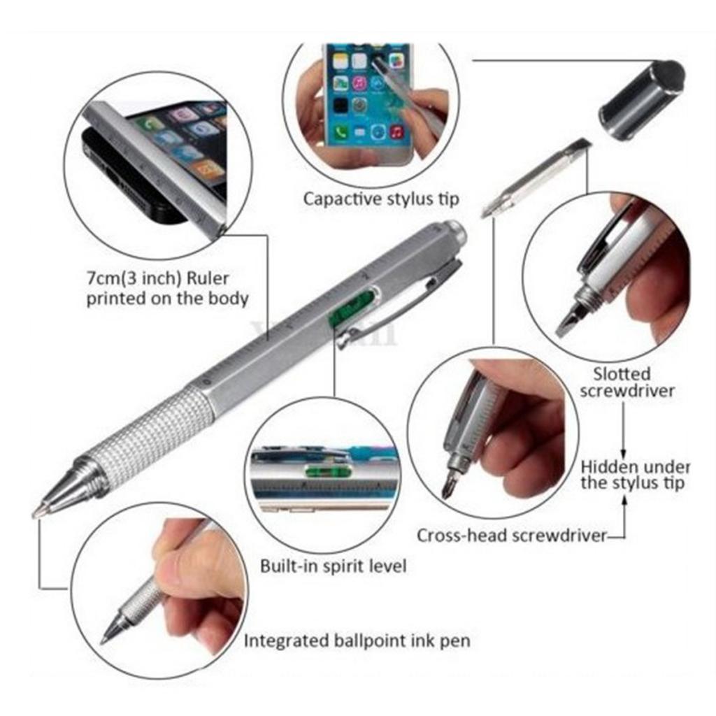 2 Pcs Capacitive Pen Stylus Ballpoint Pen for Samsung Apple Phone Computer