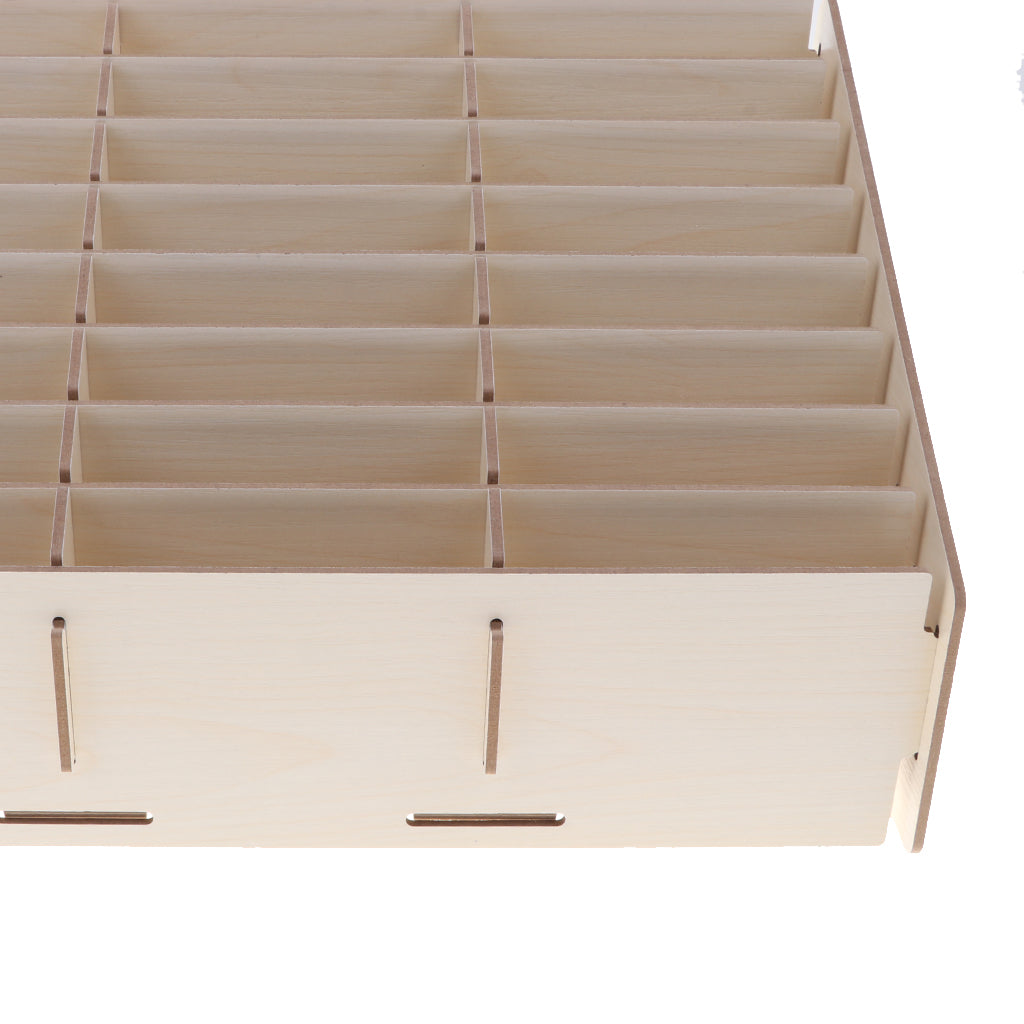 Cell Phone Organizer DIY Multi-Grid Wooden Desktop Storage Box Holder