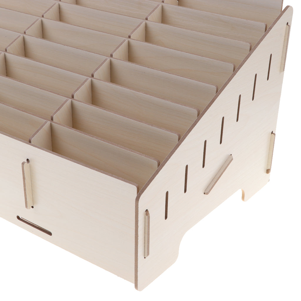 Cell Phone Organizer DIY Multi-Grid Wooden Desktop Storage Box Holder