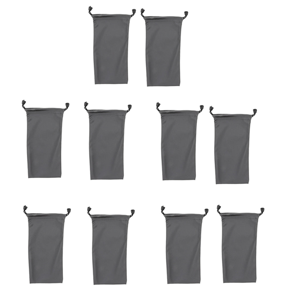 10 Pcs Nylon Drawstring Bag Pouches for Mini Stuff Cellphone Mp3 8.5 13.5cm