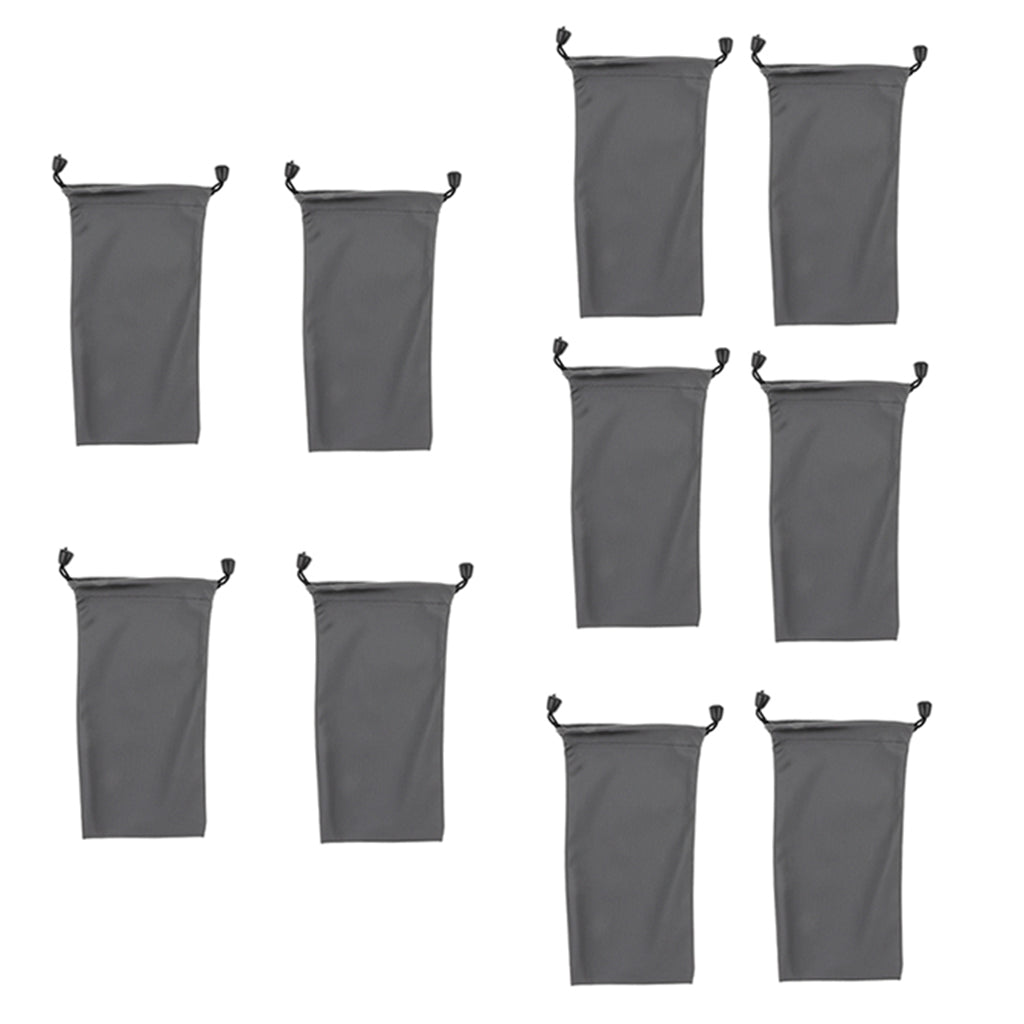 10 Pcs Nylon Drawstring Bag Pouches for Mini Stuff Cellphone Mp3 8.5 13.5cm