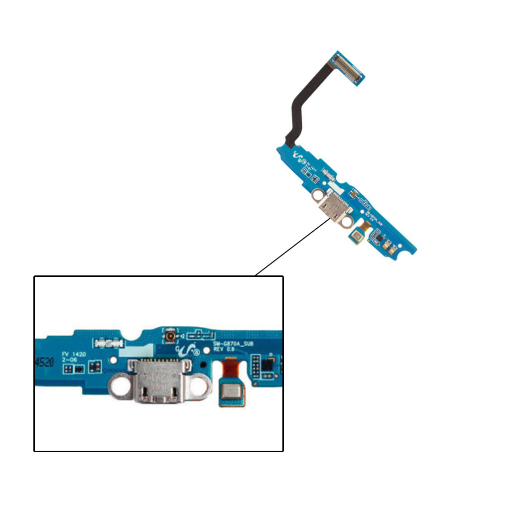 Charging Port Cable Replacement for Samsung Galaxy S5 Active AT&T SM G870A