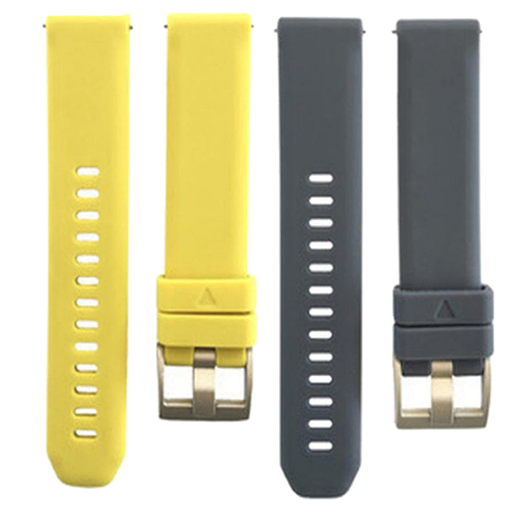2 Pieces 20mm Replacement Silicone Sport Watch Band Strap For Huawei