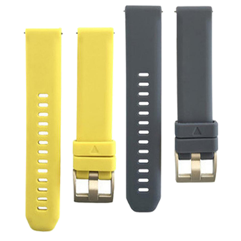 2 Pieces 20mm Replacement Silicone Sport Watch Band Strap For Huawei