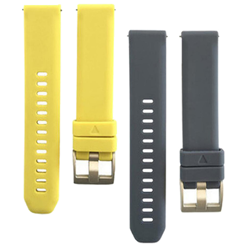 2 Pieces 20mm Replacement Silicone Sport Watch Band Strap For Huawei