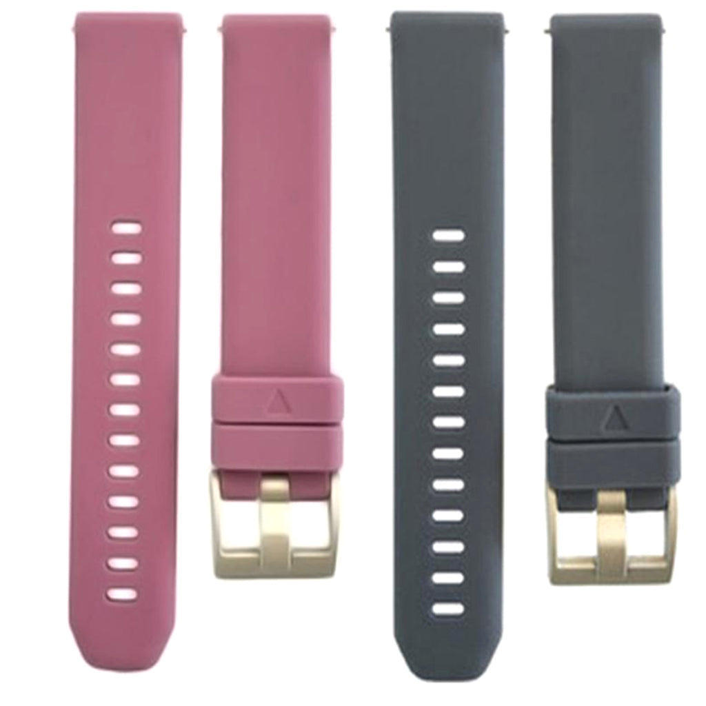 2pcs 20mm Universal Silicone Quick Release Sweatproof Watch Band Wrist Strap