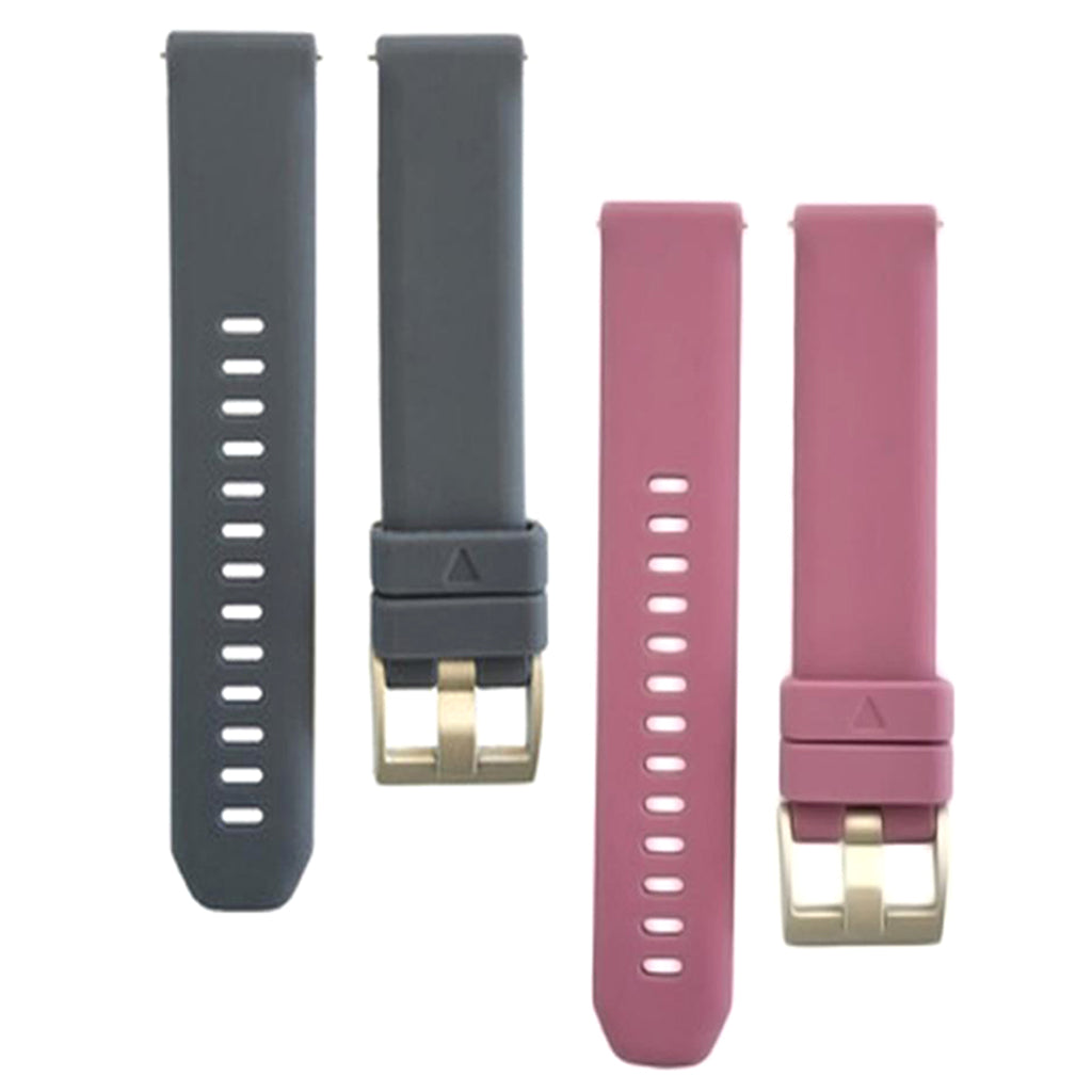 2pcs 20mm Universal Silicone Quick Release Sweatproof Watch Band Wrist Strap