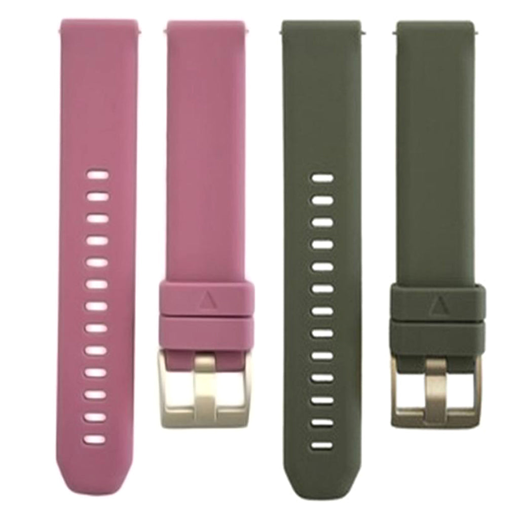 2Piece 20mm Silicone Quick Release Watch Band Strap Stainless Steel Buckle#1