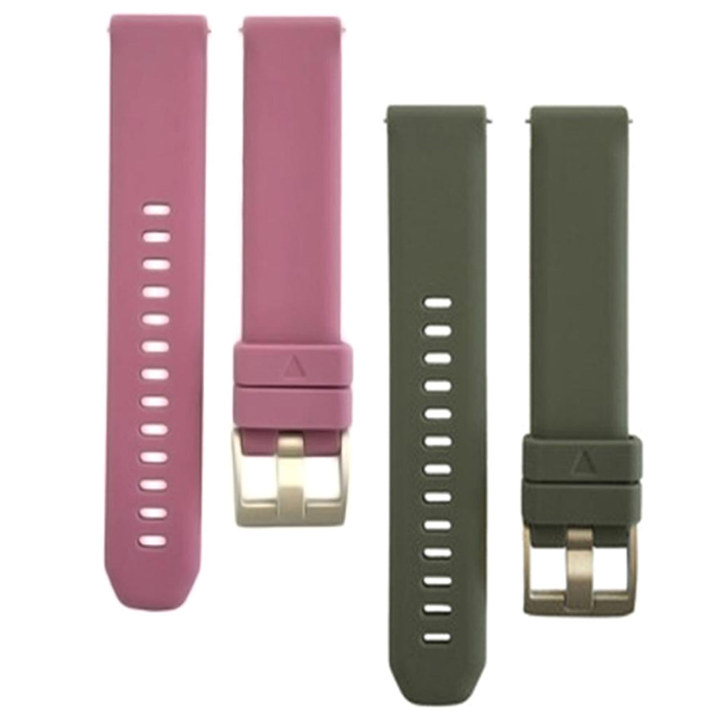 2Piece 20mm Silicone Quick Release Watch Band Strap Stainless Steel Buckle#1