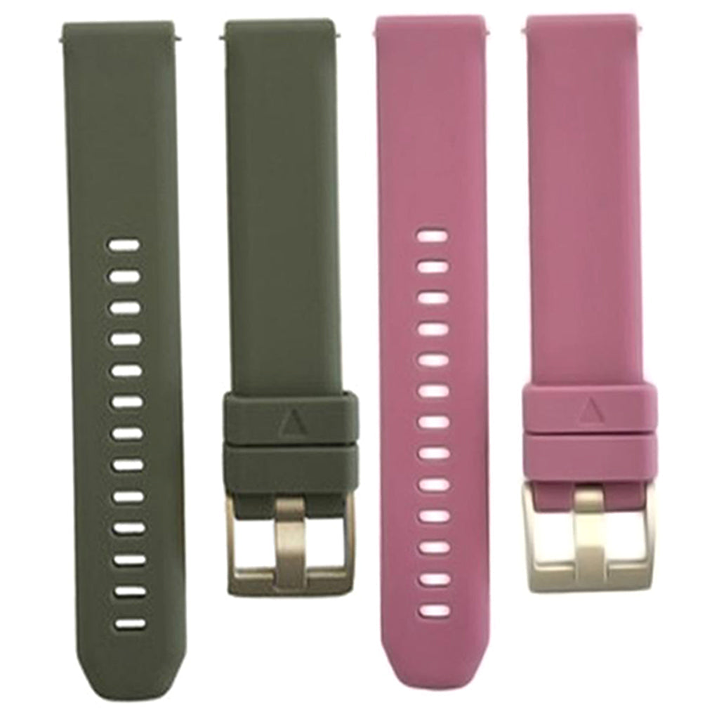 2Piece 20mm Silicone Quick Release Watch Band Strap Stainless Steel Buckle#1