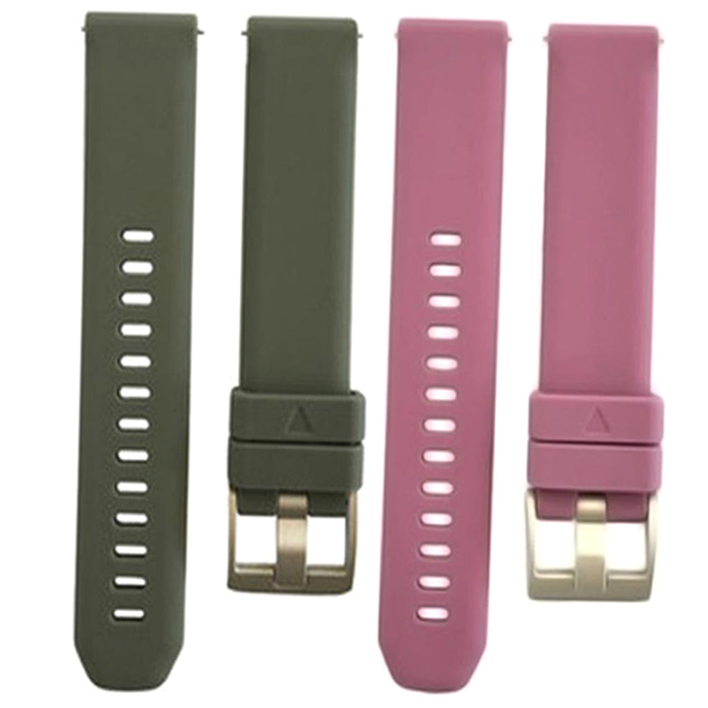 2Piece 20mm Silicone Quick Release Watch Band Strap Stainless Steel Buckle#1