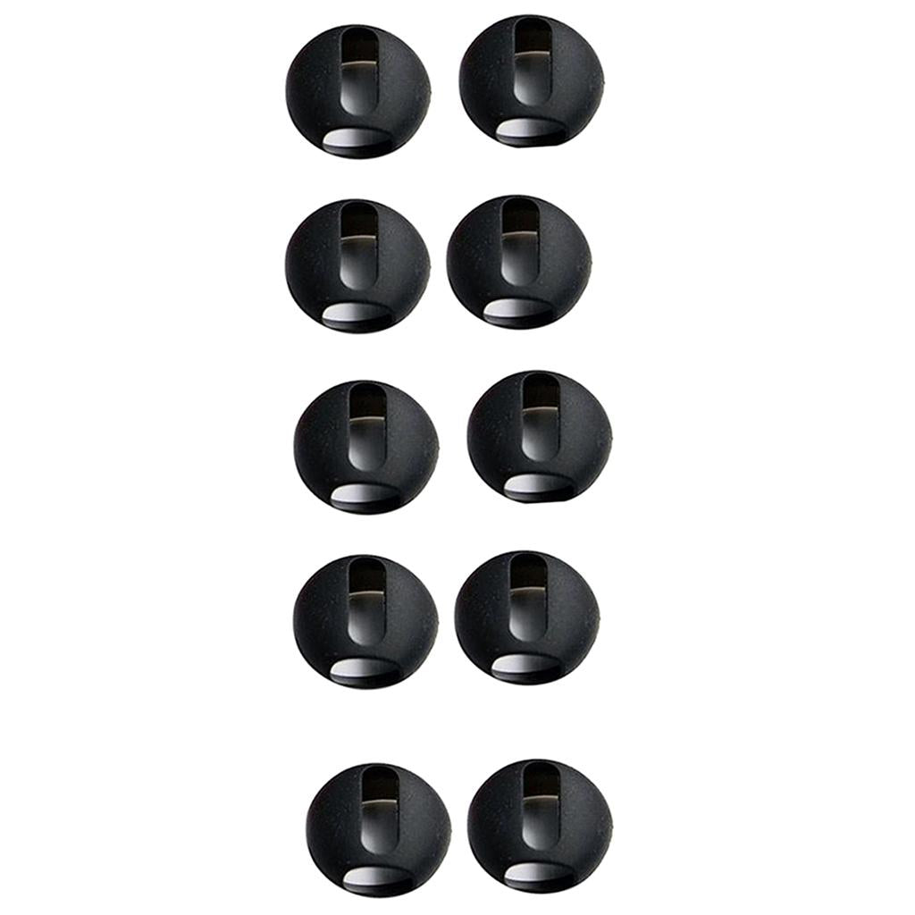 4x 5 Pairs Replacement Earplugs and Earcaps for Apple Bluetooth Headset Black